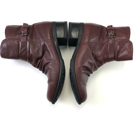 𝅺blondo waterproof ankle burgundy boot Size 8 - Picture 3 of 11